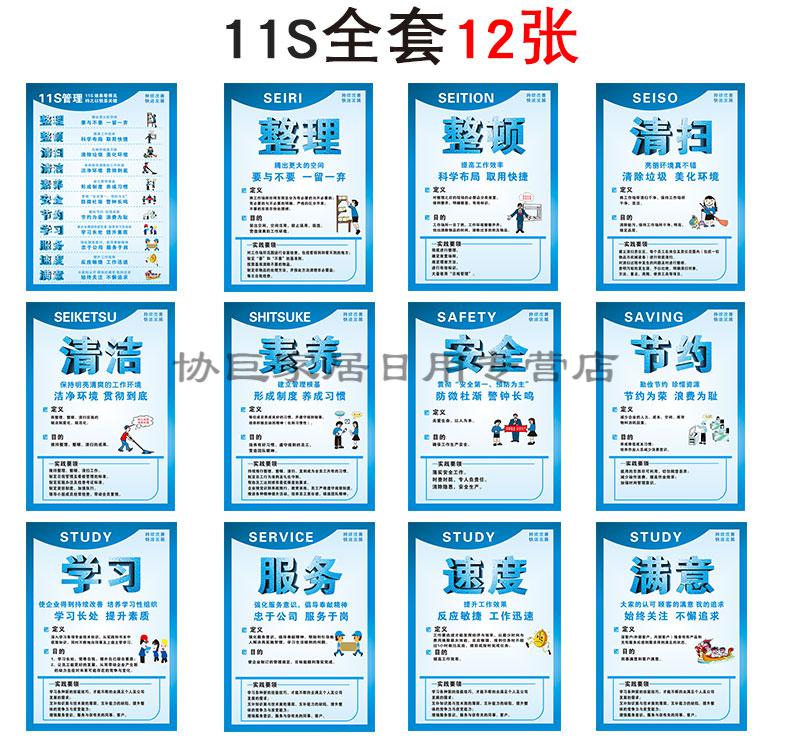 5s 6s 7s 8s 9s安宣传语标语车间现场生产质量品质管理画看板展板员工