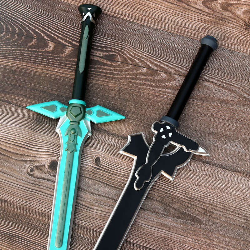 男孩玩具刀剑神域仿真塑料道具拔刀剑儿童cos桐人的剑阐释者周边 白剑
