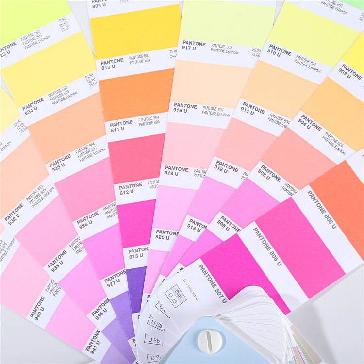 pantone国际标准潘通色卡粉彩色新增霓虹色色号9开头