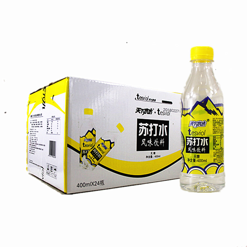 天下水坊苏打水型400ml24瓶整箱风味饮料