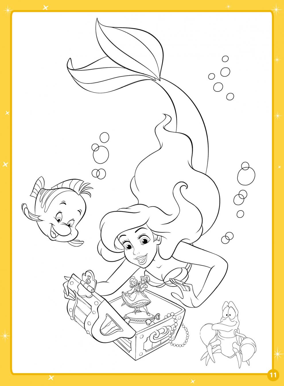 迪士尼公主钻石贴涂色书儿童图画书迪士尼公主画画本2346岁宝宝涂鸦