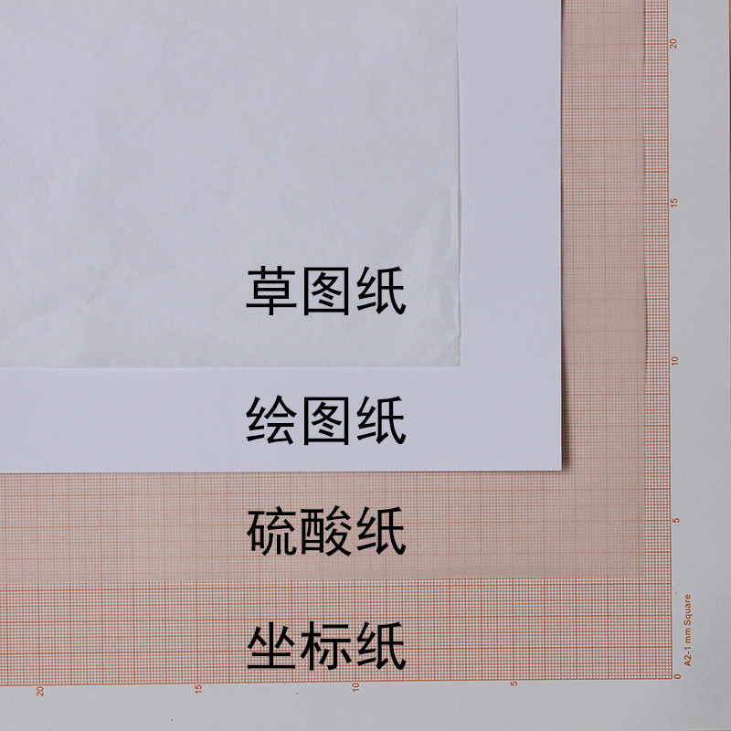 绘图纸/硫酸纸/坐标纸/草图纸 一级注册建筑师考试专用 10张a2坐标纸