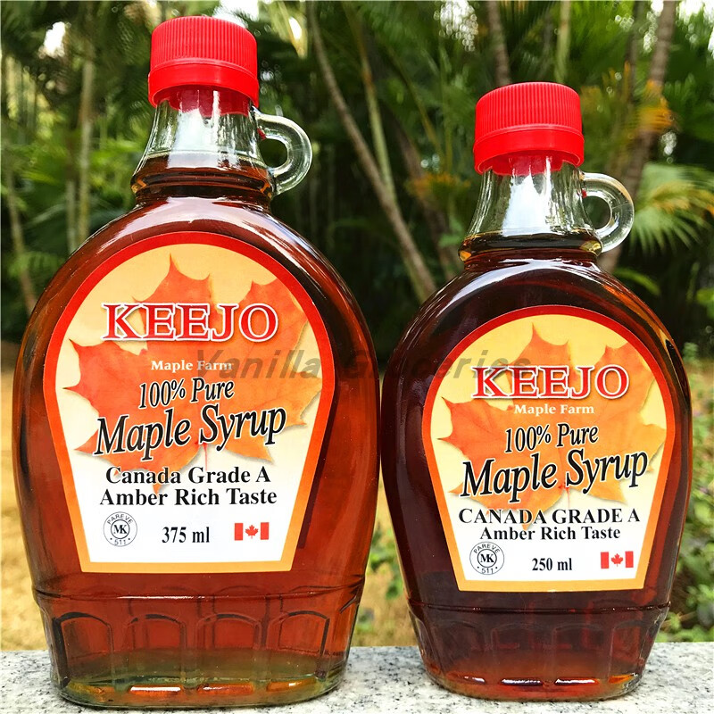 加拿大柯金偶槭树枫糖浆keejo canada pure maple syrup 250ml 23年10