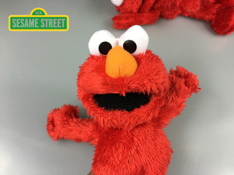 sesame street原单芝麻街艾摩 elmo毛绒公仔玩具玩偶 红色 30厘米-39