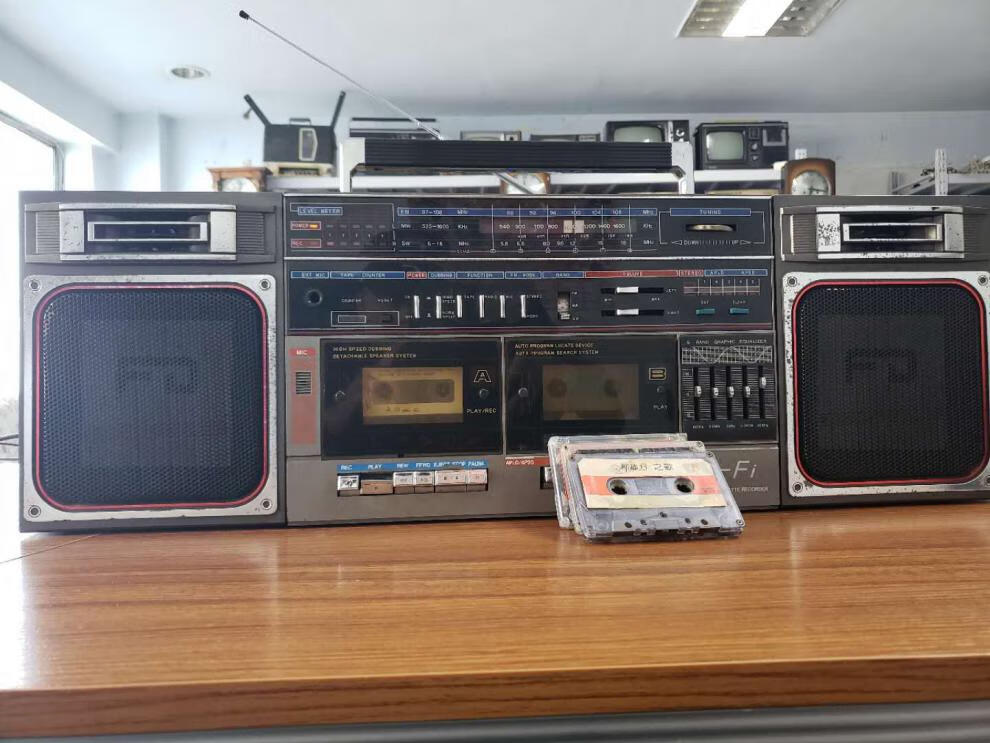 适用老式录音机老式80年代录音机磁带卡带机播放机收录机怀旧大双卡