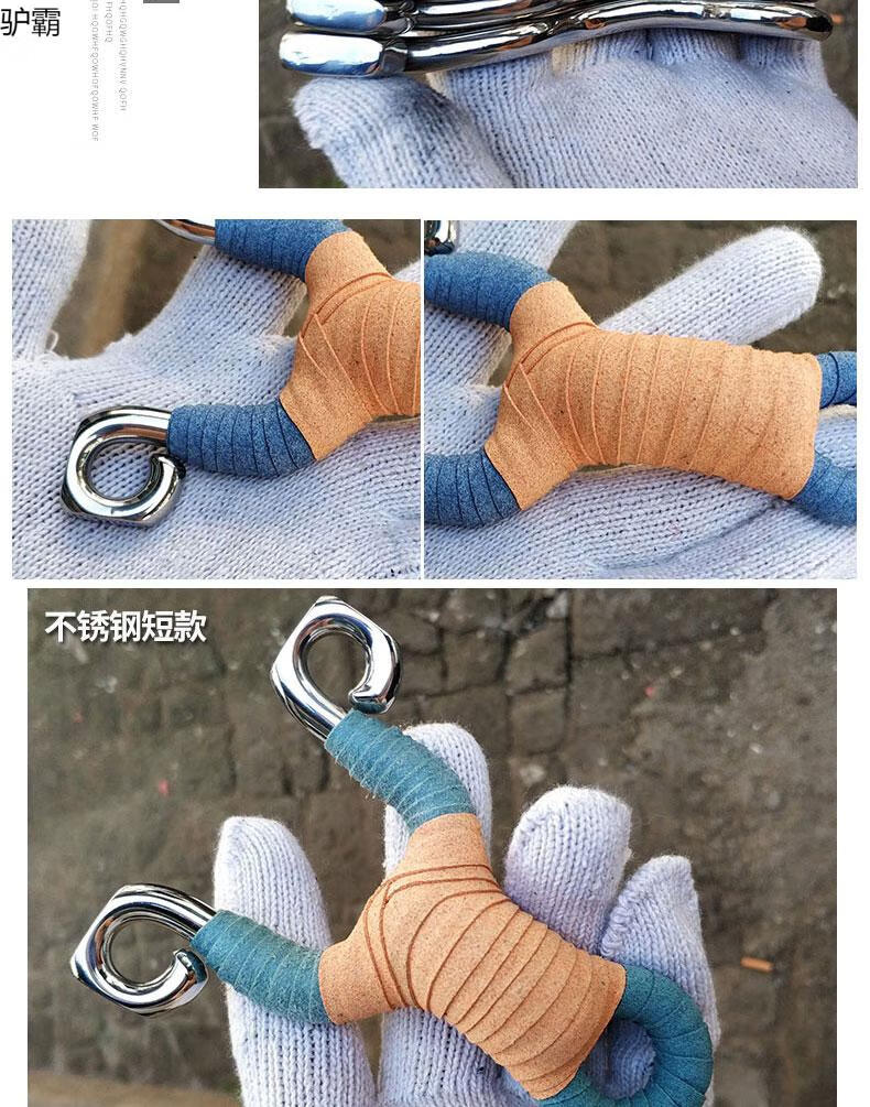 弹弓手工冷弯传统扁皮平头反曲金属高精度户外弹工器8毫米石洗短款