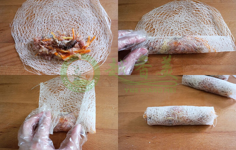 越香美越全意黄白网皮越南米网皮丝薄饼春卷摆盘4种颜色可选5袋白色22