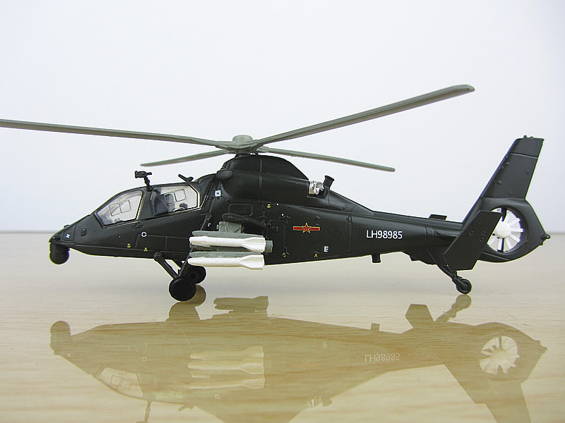 中国武装直十九14厘米直升机z19武直19合金飞机模型收藏摆件1:100 军