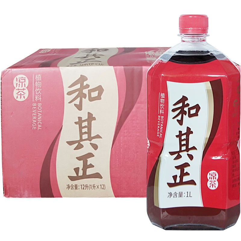 和其正1l和其正凉茶实惠装1l12瓶6瓶整箱饮料火锅搭档6瓶装