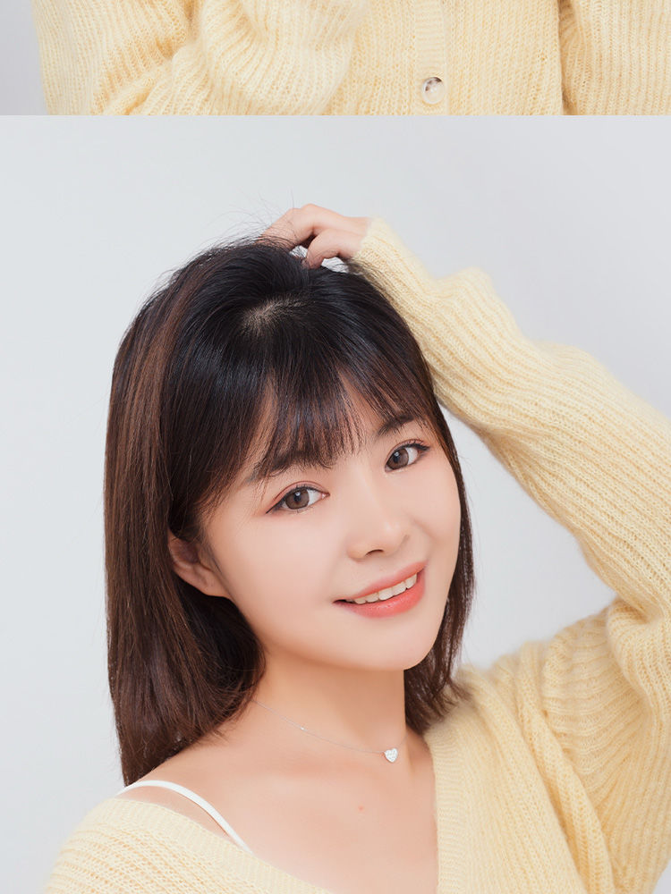 假发垫发片两侧头发垫高蓬松发根真发补发片假发女增发量假发垫片真发