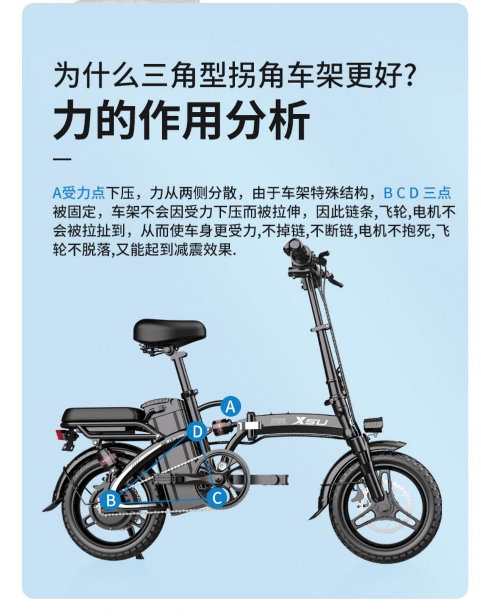 小米生态同款折叠电动车代驾王超轻便携小型女士电动自行车代步助力