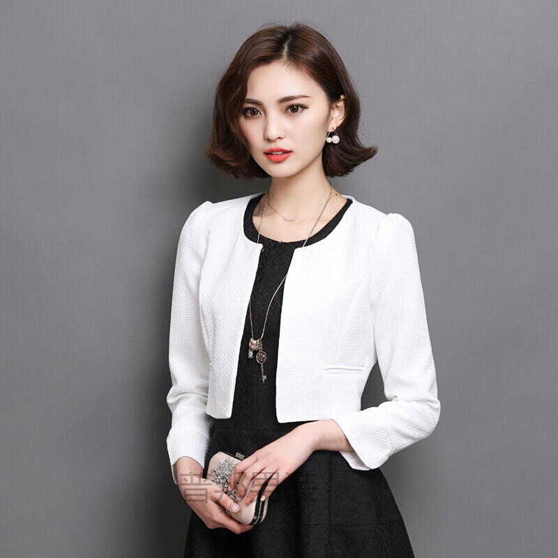 夏天穿的女式短款外搭白色小西服薄款溥款女士土2021秋款白外套女超无