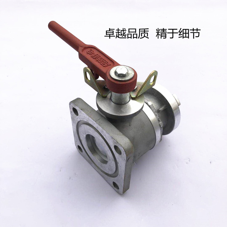 消防直通阀门dn50方形单向丝牙接口开关球阀120法兰x2寸丝牙接口dn50