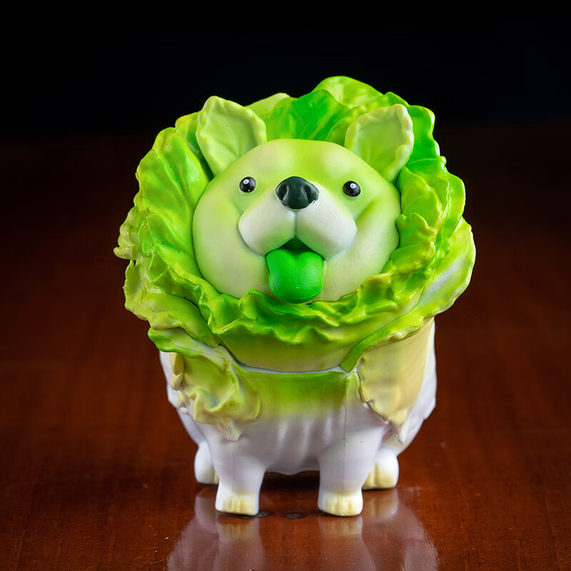 菜狗手办 白菜犬 菜狗 动漫模型蛋糕装饰汽车载摆件