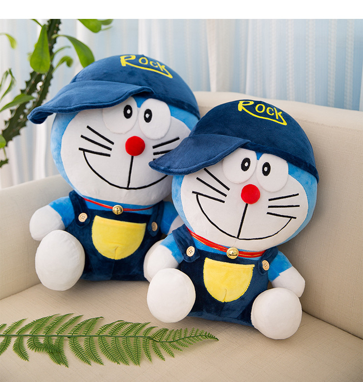 抖音同款机器猫公仔创意戴帽穿衣叮当猫公仔毛绒玩具卡通动漫哆啦a梦