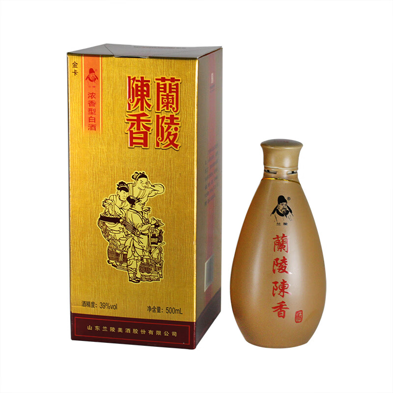 上海可发 兰陵酒39度 500ml/6瓶 39度兰陵陈香整箱子纯粮食酒【图片