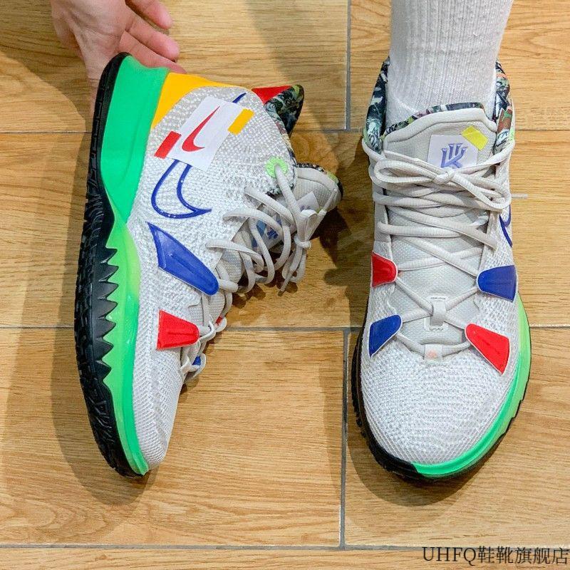 kyrie7欧文7代篮球鞋男白绿蓝薰衣草紫白金气垫运动球鞋女同款欧文7