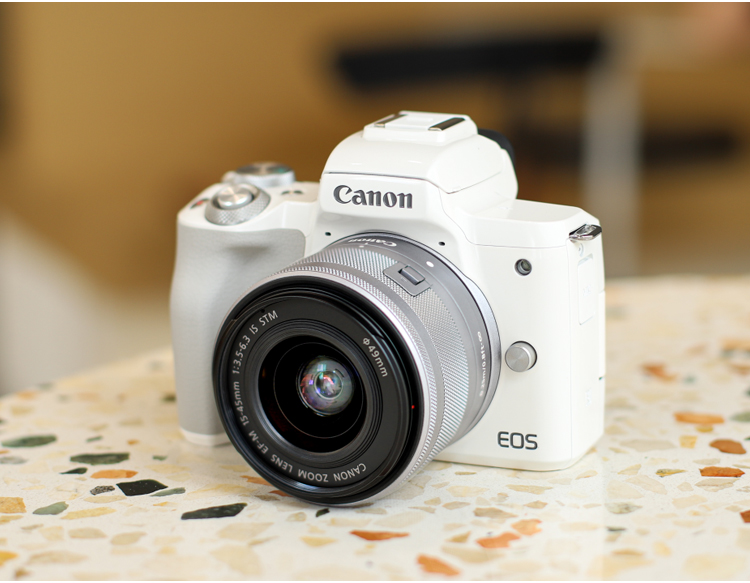 佳能旗舰官方店eos m50二代学生入门级mark2 m6高清旅游微单相机m20