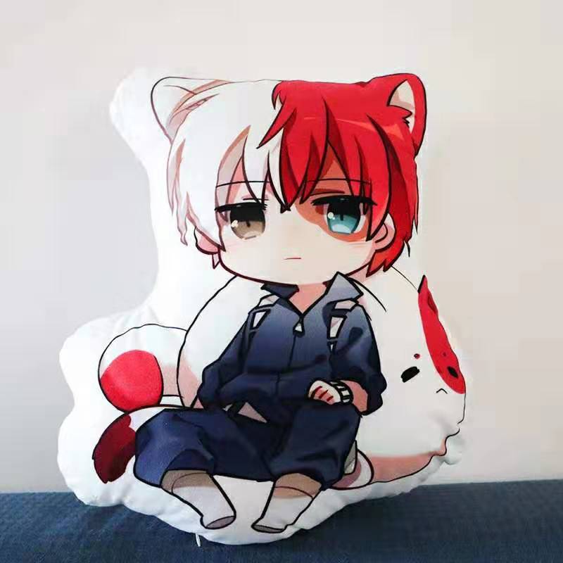 我的英雄学院抱枕我的英雄学院绿谷出久爆豪胜己轰焦冻周边异形印花