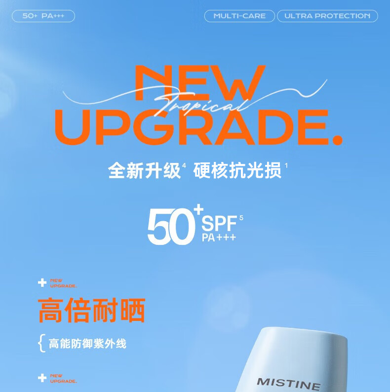 蜜丝婷（Mistine）泰国2023版小黄帽防晒霜面部防晒乳隔离紫外线清爽户外男女士学生 【大容量装】小黄帽90ml
