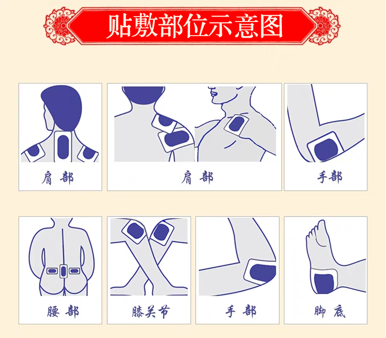 艾慈灸 烫熨治疗贴肩周肌劳损伤膏药贴腰间盘突出医院同款贴膏【咨询