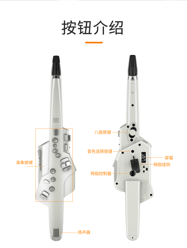 ae05 ae01老年人初学品质定制【款】ae-10电吹管白色 罗兰rh5耳机