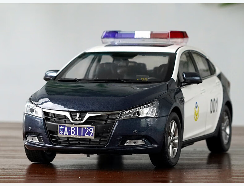 18原厂裕隆luxgen 警车版仿真合金汽车模型摆件 纳智捷luxgen s5 警车