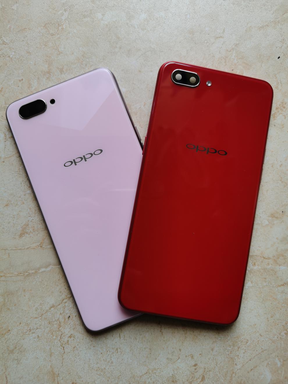 oppoa5后盖原装拆机后壳手机中框中前框屏框蓝紫色外电池盖a5低配红色