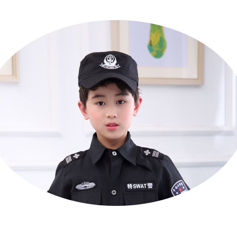 迪士尼旗舰店儿童警察帽警察成人表演演出道具警官帽子六一儿童幼儿园