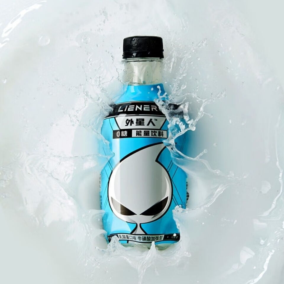 外星人能量饮料350ml5气泡水马黛茶味乳酸菌味运动饮料临期介意乳酸菌