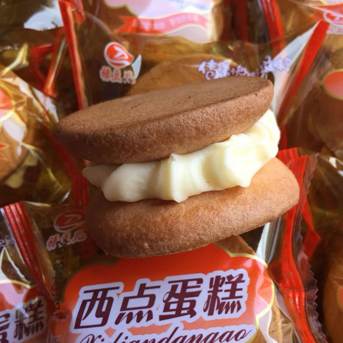 娃娃头夹心蛋糕2斤4斤装特产娃娃脸娃娃头硬奶油夹心蛋糕小时候的童年