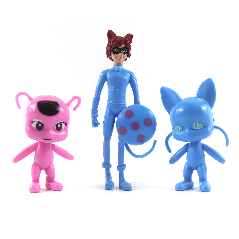 奇迹少女米可幻奇14款瓢虫少女ladybug公仔配宠物模型奇迹瓢虫猫女孩