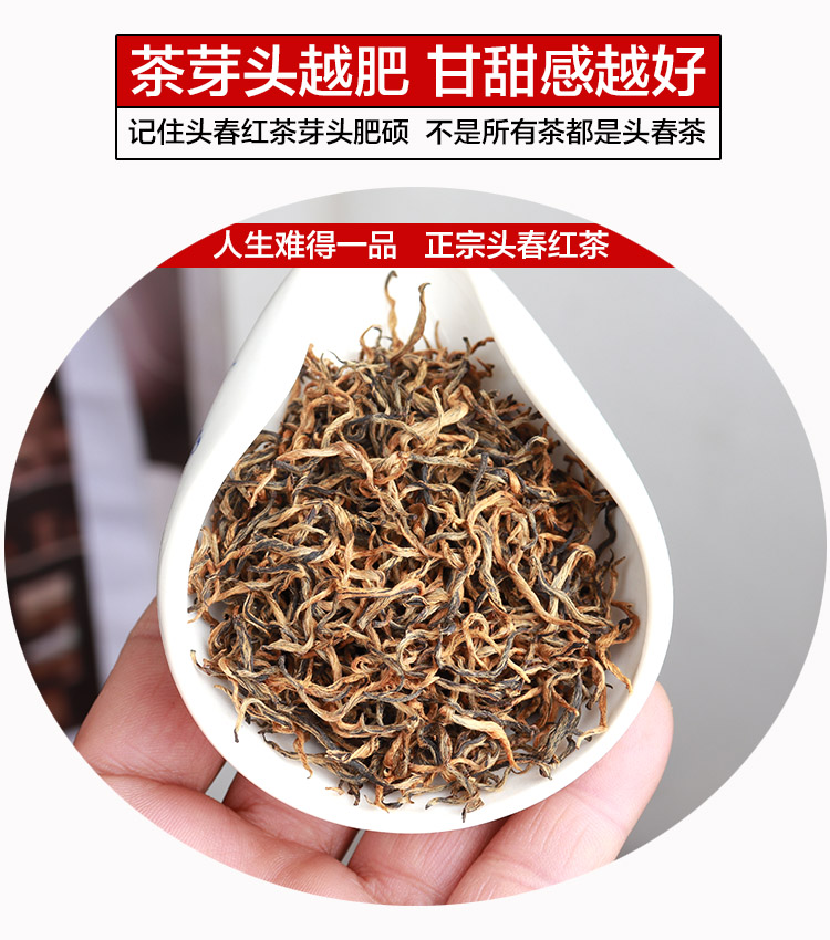 霄青竹2021年新茶250g铁罐装广西柳州三江头春红茶年货节日送礼佳品