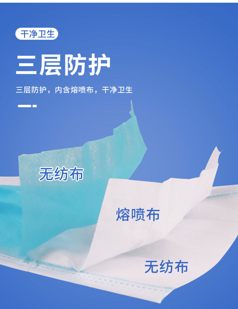 dcu金翔瑞医用外科口罩一次性使用独立包装50只盒8盒400只