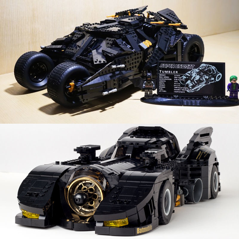战车蝙蝠车模型积木男孩子成年人拼装玩具拼图蝙蝠侠战车2111颗粒