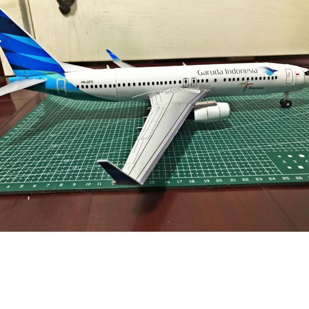 有制作视频diy手工拼装立体纸模型波音737系列民客飞机航空3d折纸