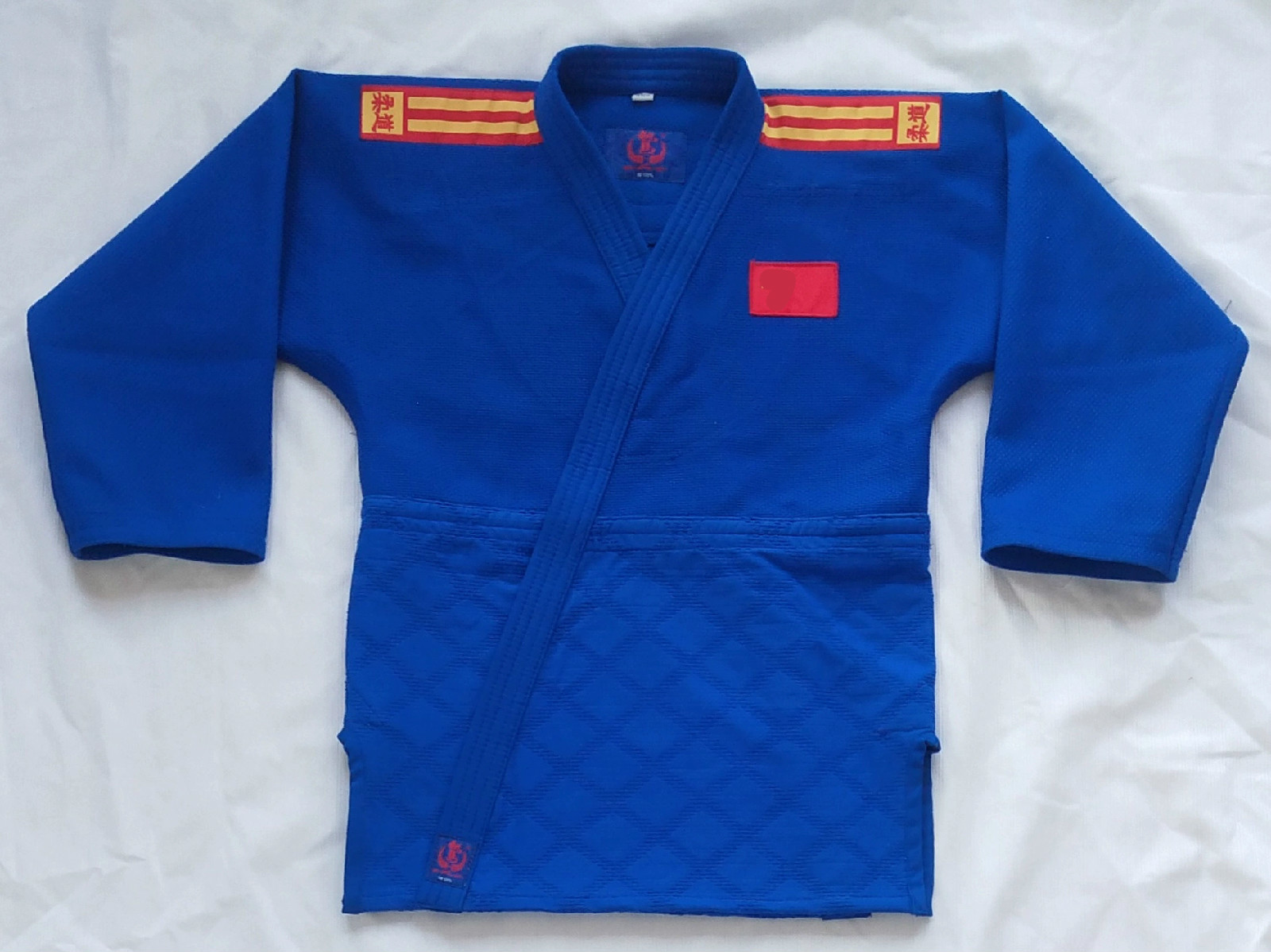 巴西柔术道服柔道服肩条款柔道服白色蓝色儿童成人男女柔道服训练服