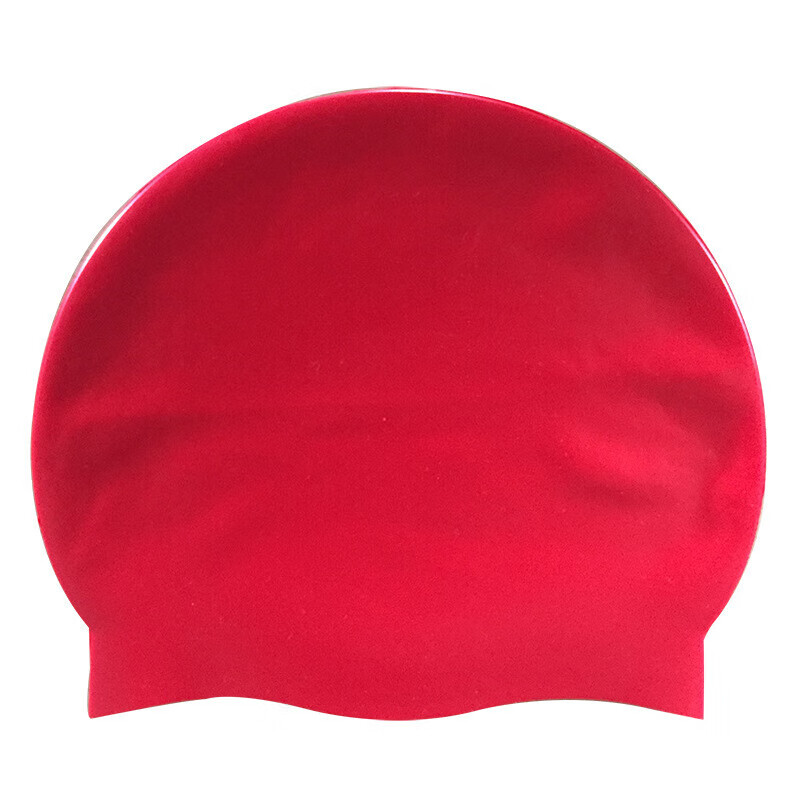 BONZEMON成人男女通用立体柔软舒适纯色防晒游泳帽 橙色 1顶