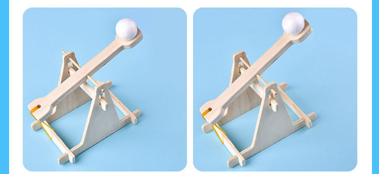 小郎人投石车手工制作材料投石器科技小制作学生手工diy木质作品科技