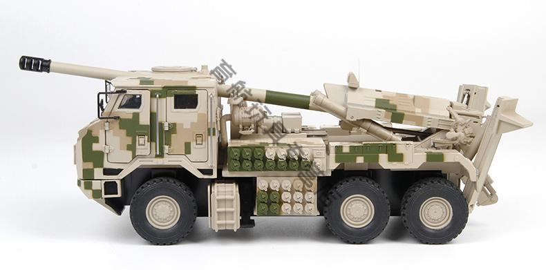 新型155毫米车载加榴炮模型pcl181合金卡车炮军事成品沙漠迷彩