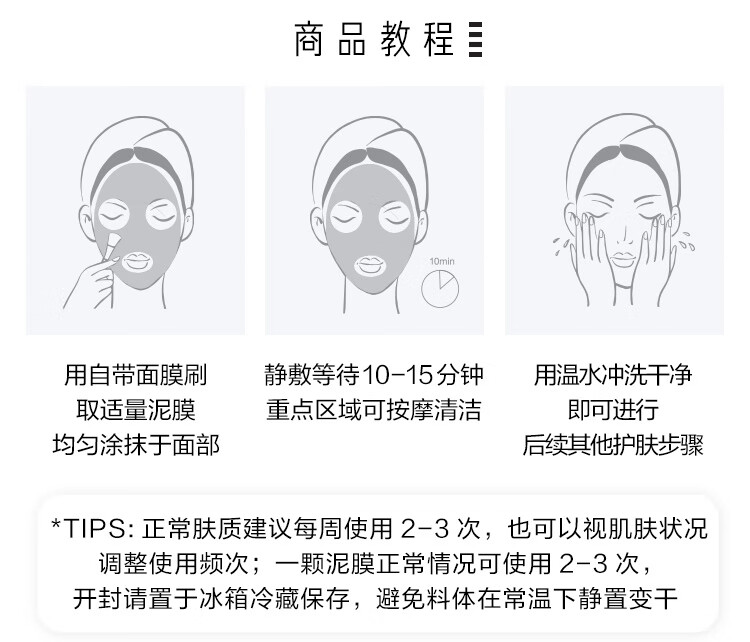 蔚蓝之美（Wei Beauty） 三层理纹面膜(巧克力面膜) 64g 精选套组E