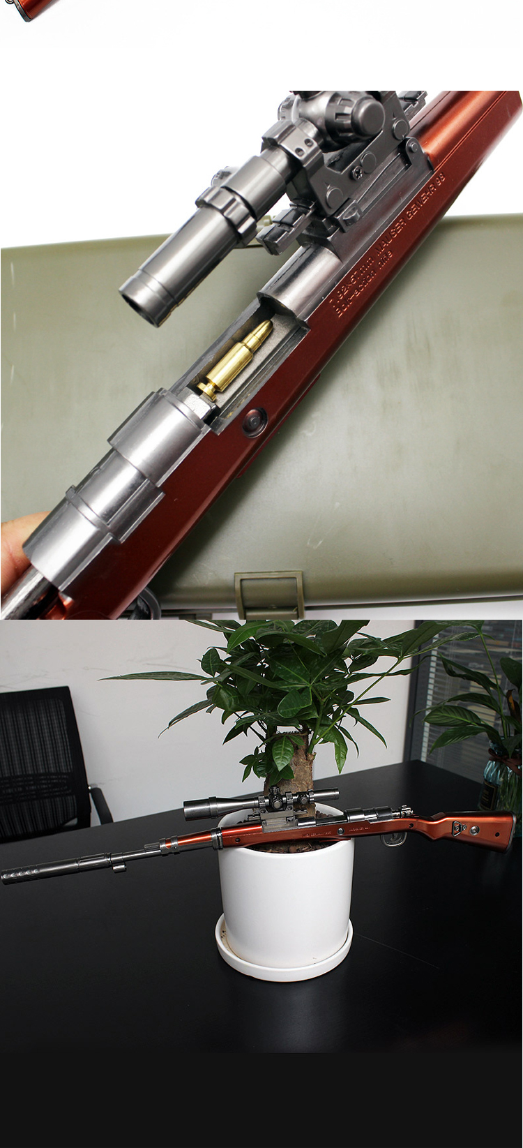 玩具枪98kawm合金属不可发射模型玩具枪3-5 9至10岁绝地求生吃鸡装备