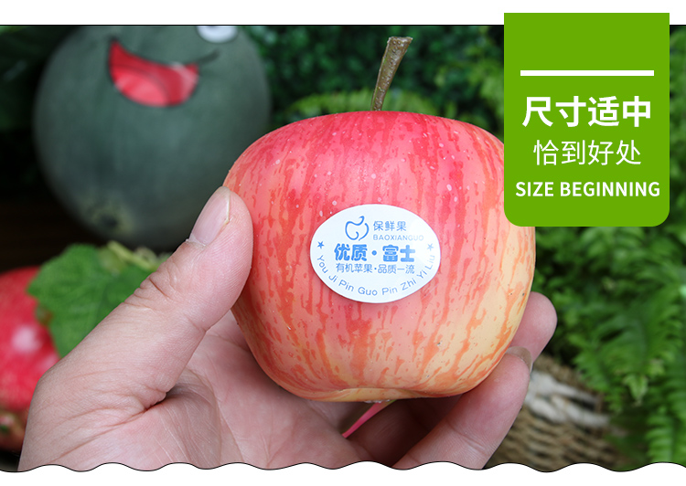 苹果贴不干胶新款苹果果贴不干胶水果贴标签 冰糖心野生贴纸红富士 果