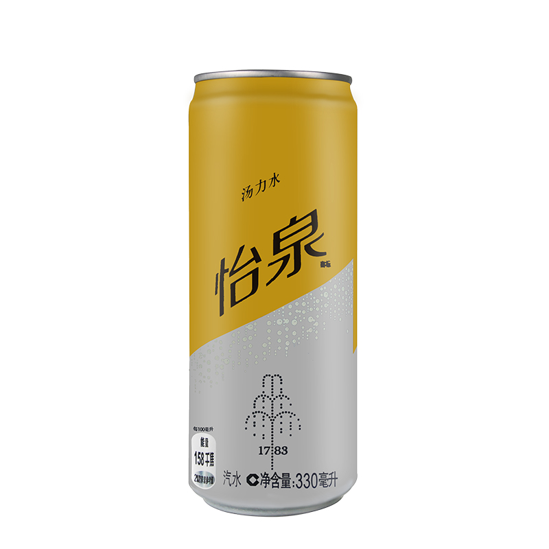 怡泉汤力水苏打水干姜水怡泉 c330ml*8罐 含气饮料 干姜水330mlx8罐