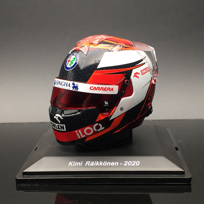 f1赛车sparkf1赛车粉猪头盔模型kimi莱科宁2020汉密尔顿年c39收藏现货