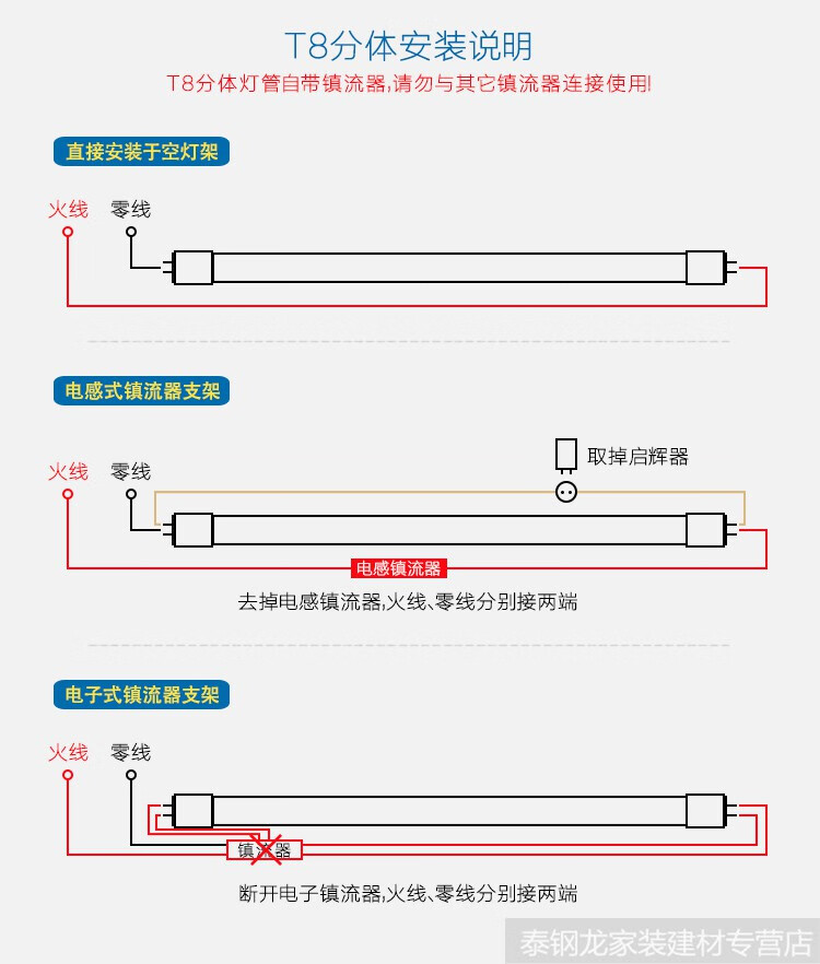 t5t8一体化支架 led长条灯红蓝绿粉紫色暖白彩色灯管并联日光灯管 t5