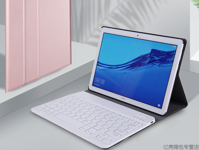 华为m6平板电脑保护套蓝牙键盘皮套10.8英寸scm-w09/al00 【m6 10.