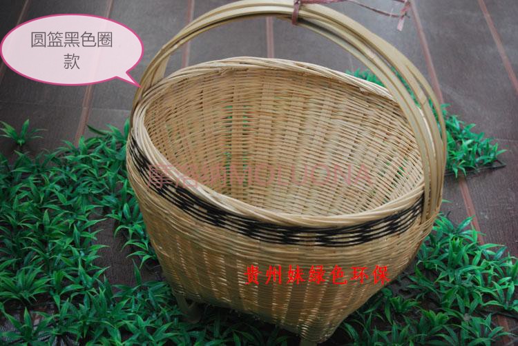 装鸡蛋的竹篮子农家手工编织手提菜篮 小竹篮子鸡蛋篮