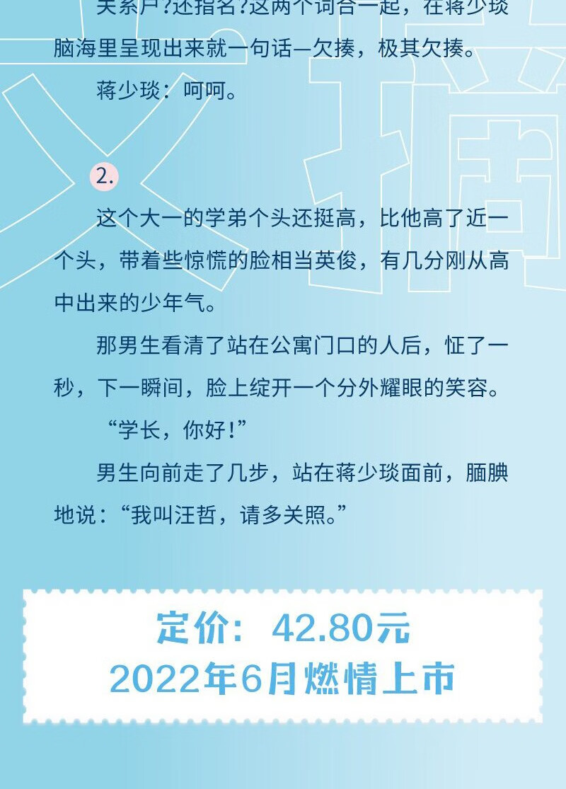 《全新正版 少说几句 冰块儿 著 原名 少汪几句 汪哲x蒋少琰 双男主