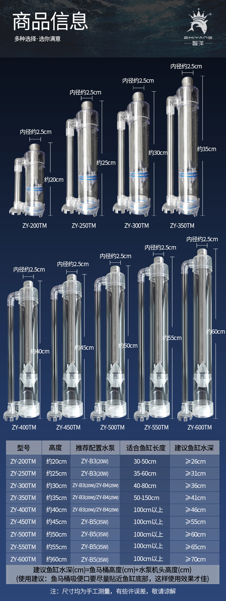 粪便收集器水过滤器上滤底滤内置吸便器鱼缸粪便分离器曦润鱼马桶zy